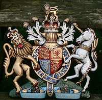 18in royal special. GRP British royal coat of arms 18in/46cm high, hand painted (special).