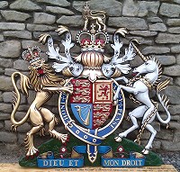 4ft royal special. GRP British royal coat of arms 48in/122cm, hand painted (special).